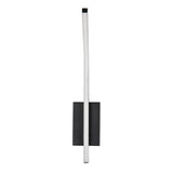 Aplique de interior Tilmann, negro, LED 10 W, 550 lm, 4000 K, H 36 cm, IP44, control táctil, 75088