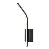 Aplique de interior Tilmann, negro, LED 10 W, 550 lm, 4000 K, H 36 cm, IP44, control táctil, 75088