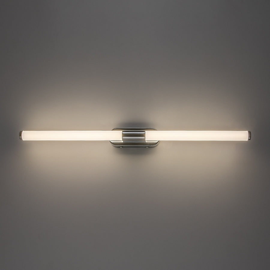 Aplique de interior Tenebra, LED 8 W, 1000 lm, 4000 K, L 60 cm, IP44, cromado, 75095