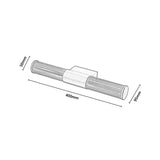 Aplique de baño, Calyn, LED 8 W, 4000 K, 620 lm, L 40 cm, dorado, IP44, 75104