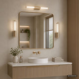 Aplique de baño, Calyn, LED 8 W, 4000 K, 620 lm, L 40 cm, dorado, IP44, 75104