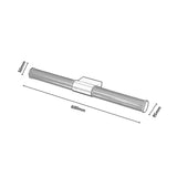 Aplique de baño, Calyn, LED 15 W, 4000 K, 1450 lm, L 60 cm, dorado, IP44, 75105