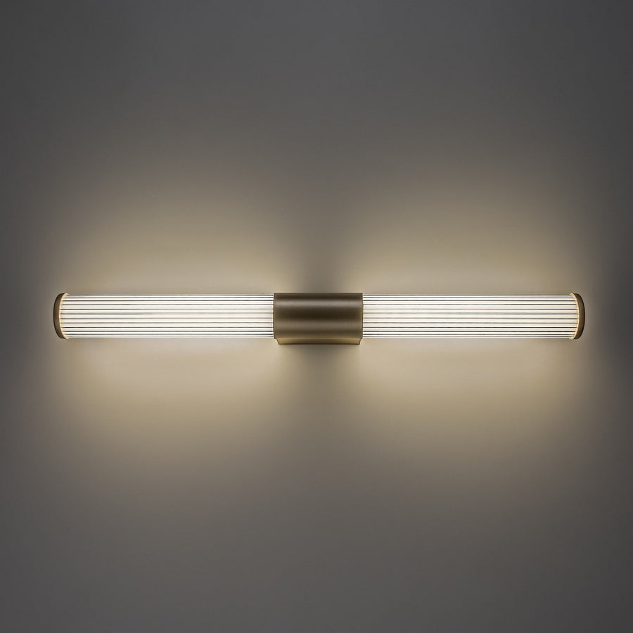 Aplique de baño, Calyn, LED 15 W, 4000 K, 1450 lm, L 60 cm, dorado, IP44, 75105