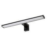 Aplique de baño, Seyra, LED 8 W, 4000 K, 650 lm, L 40 cm, negro, IP44, 75112