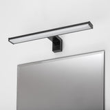Aplique de baño, Seyra, LED 8 W, 4000 K, 650 lm, L 40 cm, negro, IP44, 75112