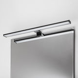 Aplique de baño, Seyra, LED 12 W, 4000 K, 910 lm, L 60 cm, negro, IP44, 75113