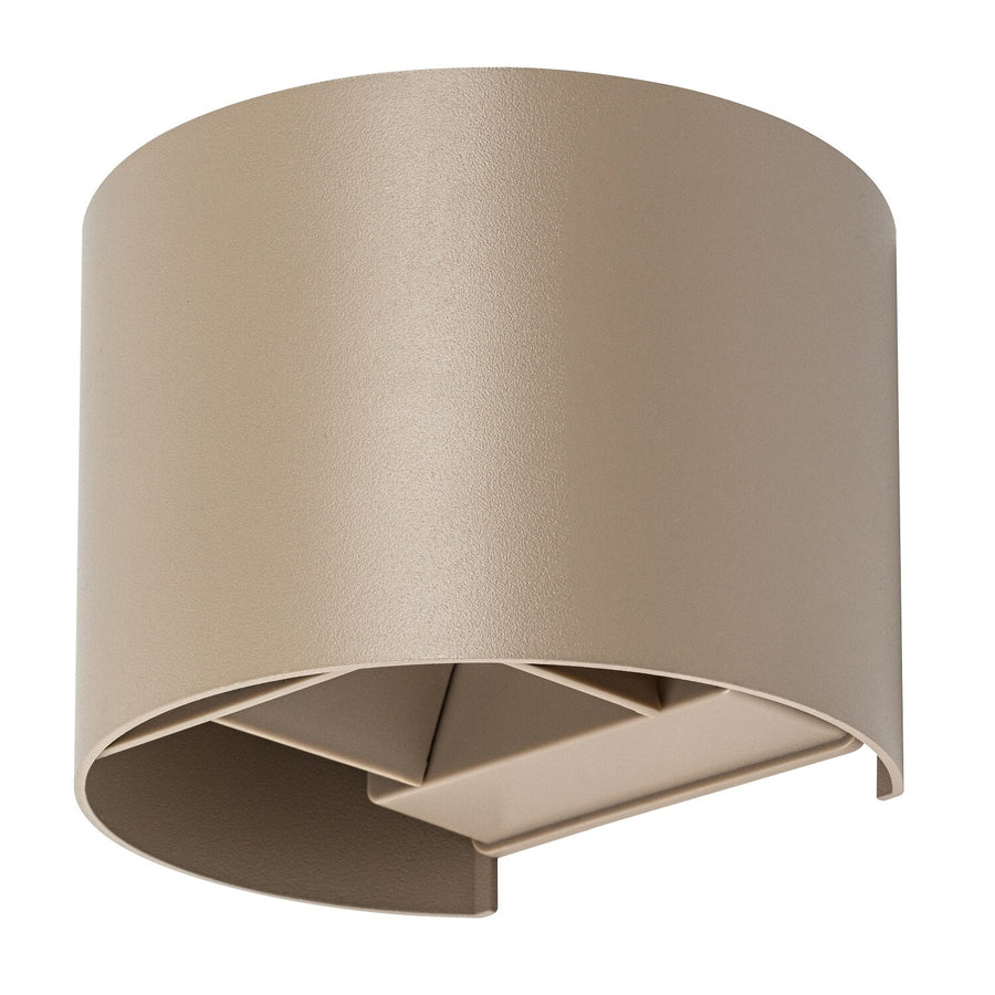 Aplique de exterior, Virna, LED 5 W, 420 lm, temperatura de color 2700, 4000, 6500 K, IP54, gris-beige, 77217