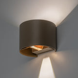 Aplique de exterior, Virna, LED 5 W, 420 lm, temperatura de color 2700, 4000, 6500 K, IP54, gris-beige, 77217