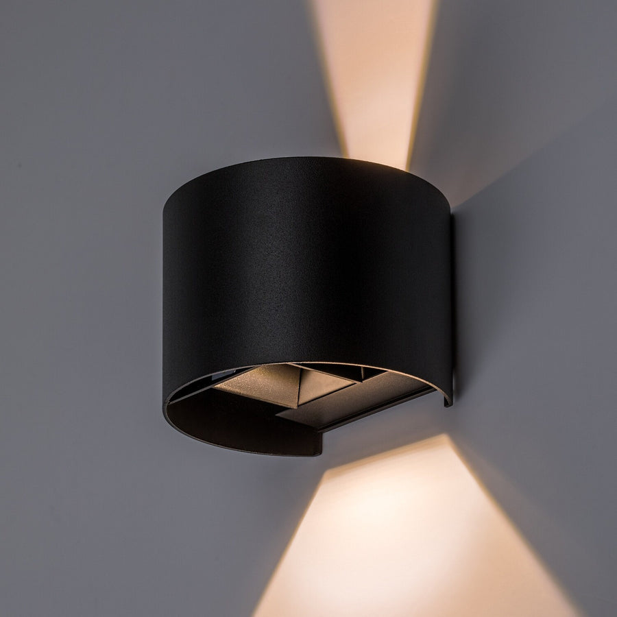 Aplique de exterior, Virna, LED 5 W, 420 lm, temperatura de color 2700, 4000 y 6500 K, IP54, negro, 77218