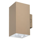 Aplique de exterior, Urfa, LED 18 W, 1800 lm, temperatura de color 2700, 4000, 6500 K, altura 16 cm, IP65, gris-beige, 77215