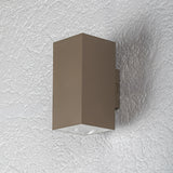 Aplique de exterior, Urfa, LED 18 W, 1800 lm, temperatura de color 2700, 4000, 6500 K, altura 16 cm, IP65, gris-beige, 77215