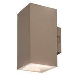 Aplique de exterior, Urfa, LED 18 W, 1800 lm, temperatura de color 2700, 4000, 6500 K, altura 16 cm, IP65, gris-beige, 77215