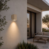 Aplique de exterior, Urfa, LED 9 W, 900 lm, temperatura de color 2700, 4000, 6500 K, H 11,5 cm, IP65, gris-beige, 77216