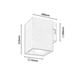Aplique de exterior, Urfa, LED 9 W, 900 lm, temperatura de color 2700, 4000, 6500 K, H 11,5 cm, IP65, gris-beige, 77216