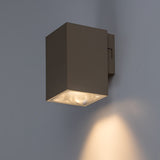 Aplique de exterior, Urfa, LED 9 W, 900 lm, temperatura de color 2700, 4000, 6500 K, H 11,5 cm, IP65, gris-beige, 77216