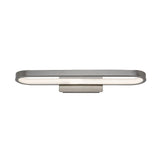 Aplique de baño, Odran, LED 15 W, 1200 lm, 4000 K, L 40 cm, gris plomo, IP44, 75114