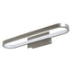 Aplique de baño, Odran, LED 15 W, 1200 lm, 4000 K, L 40 cm, gris plomo, IP44, 75114