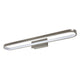 Aplique de baño, Odran, LED 18 W, 1350 lm, 4000 K, L 60 cm, color gris plomo, IP44, 75115