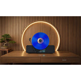 Tocadiscos automático de vinilo Blaupunkt, vertical, con Bluetooth y USB, cápsula Audio-Technica, compatible con discos de 7" y 12", Varsovia VT200BT