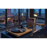 Tocadiscos automático de vinilo Blaupunkt, con BT y USB, cápsula Audio-Technica, compatible con discos de 7" y 12", Varsovia AT100BT