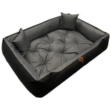 Cama para perro 75 x 65, Basic, gris, impermeable, Dogs4life