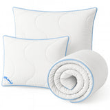 Edredón de invierno antialérgico acolchado de 200 x 200 cm + 2 almohadas ProSleep