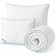 Edredón de invierno antialérgico acolchado de 200 x 200 cm + 2 almohadas ProSleep