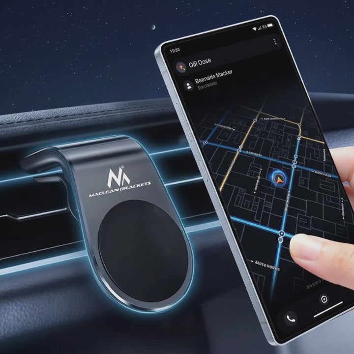 Soporte universal para teléfono móvil de coche para orificios de ventilación, soporte magnético, soporte para smartphone, Maclean MC-326