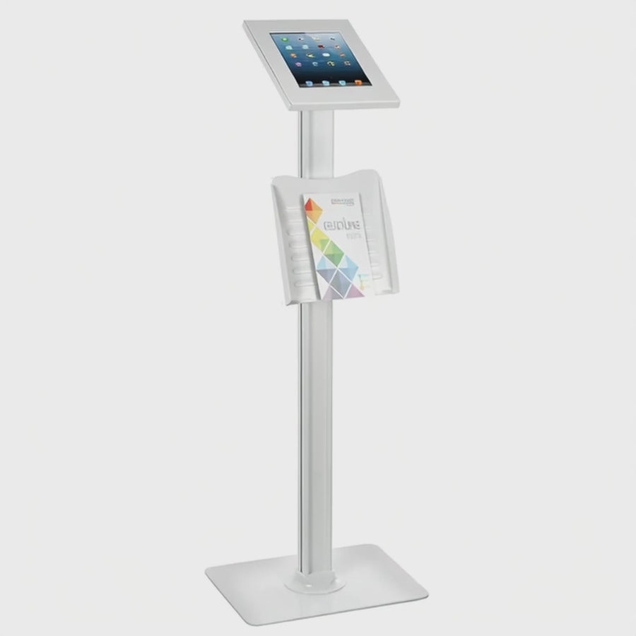 Soporte de mesa para tableta, soporte para prospectos, Tablet Station, soporte de suelo con bloqueo para iPad 2, iPad 3, iPad 4, iPad Air; antirrobo Maclean MC-724