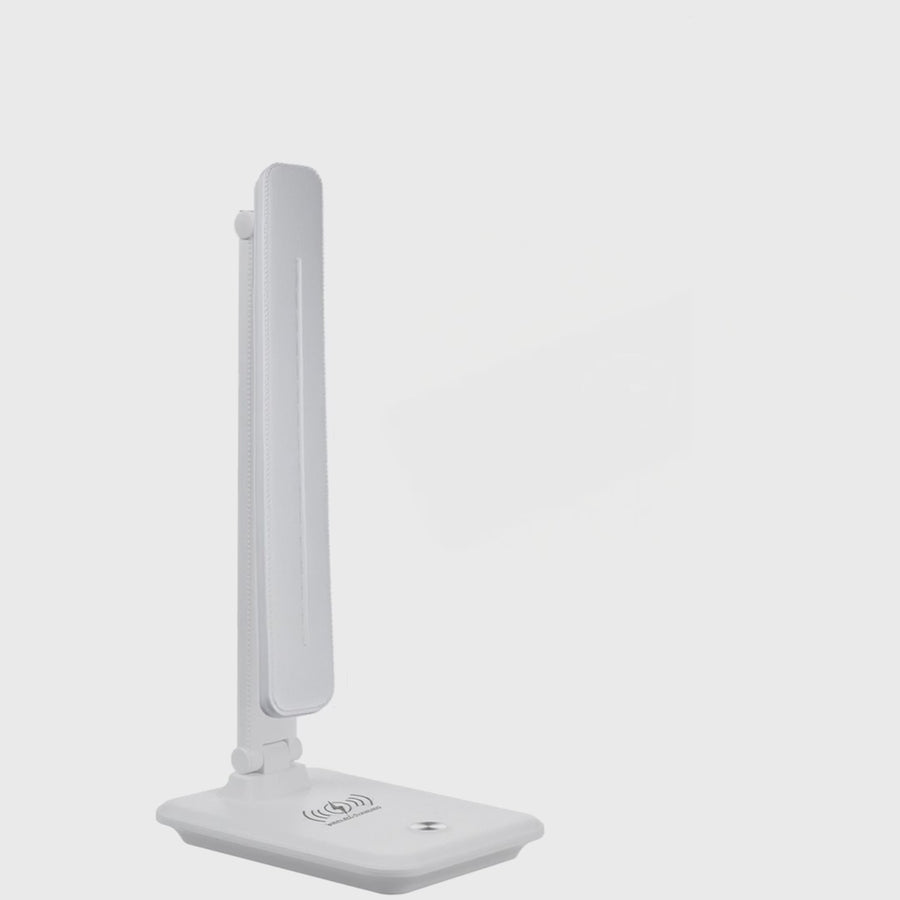 Lâmpada de mesa LED regulável Lâmpada de mesa de 9W com carregador de indução Qi