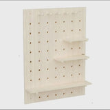 Tablero organizador de madera Maclean, color madera clara, 60 x 80 cm, máx. 20 kg, MC-131 WD