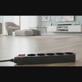 Maclean Energy MCE183 Power Strip 5 cabo de extensão de saída com interruptor