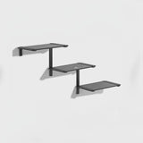 Estante modular de três níveis Maclean MC-974, prateleira de parede, carga máxima de 30 kg