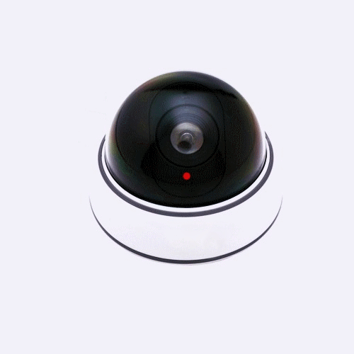 Câmera de vigilância com cúpula falsa LED piscante DC2300