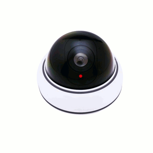 Câmera de vigilância com cúpula falsa LED piscante DC2300