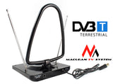Antena TV Rádio DVB-T Interior DVBT 45dB Maclean MCTV-963