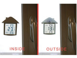 Termómetro digital de janela Velleman WC216, interior/exterior, visor LCD transparente