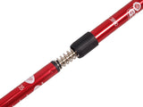 Bastones de aluminio para marcha nórdica 65-135 cm rojo telescópico