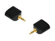 Divisor de clavija de 3,5 mm y toma de 3,5 mm NH552 dorado