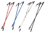 Bastones de aluminio para marcha nórdica 65-135 cm azul telescópico