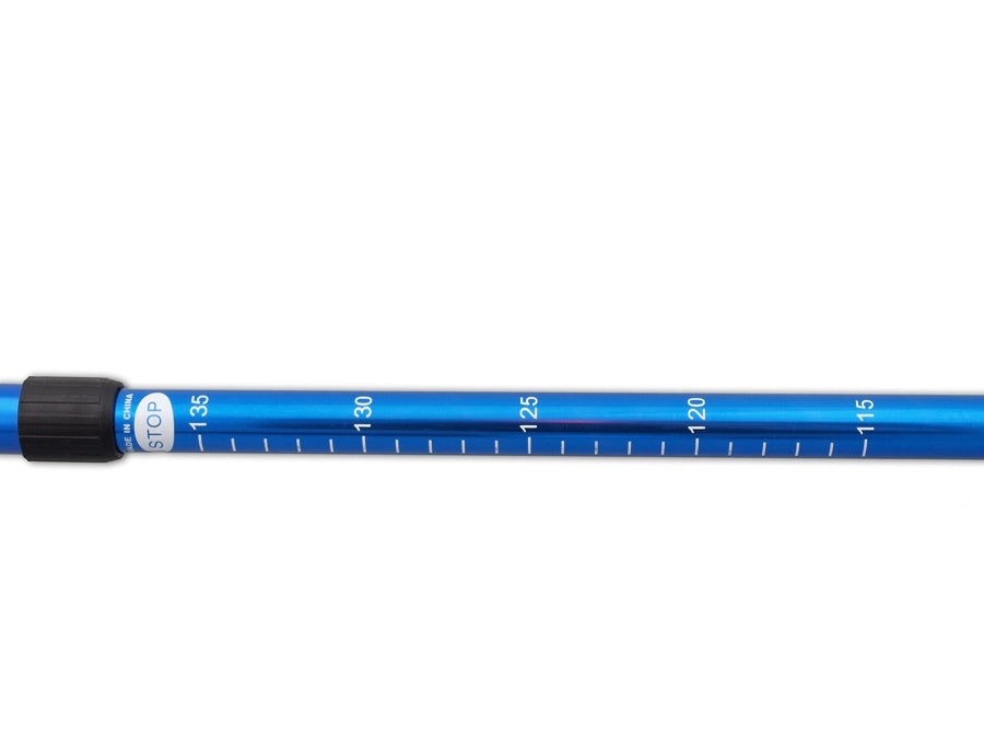 Bastones de aluminio para marcha nórdica 65-135 cm azul telescópico