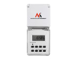 Temporizador externo digital Maclean MCE08, función aleatoria, 10 programas, máx. 156 programas, 3600 W