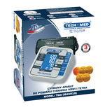 Monitor digital de pressão arterial de braço TECH-MED Dispositivo médico automático ajustável manguito de detecção de arritmia preciso +/- 3 mmHg memória Classificação da OMS