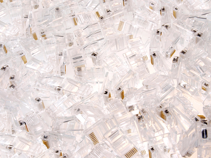 Conector RJ45 CAT-5 E 8P8C 100 peças cada pacote Maclean MCTV-663
