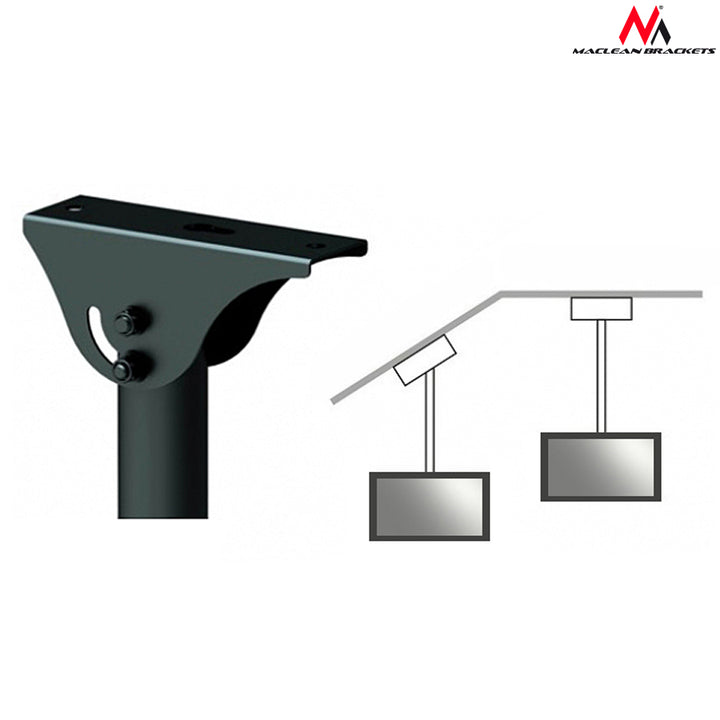 Maclean MC-631 - Suporte de teto para TV LCD LED de 32 a 65 polegadas, 50 kg, ajustável VESA 90°