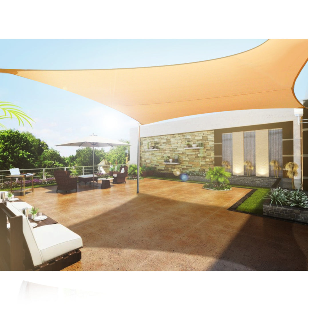 Toldo para jardín, vela de sombra cuadrada UV impermeable 5m GreenBlue GB505