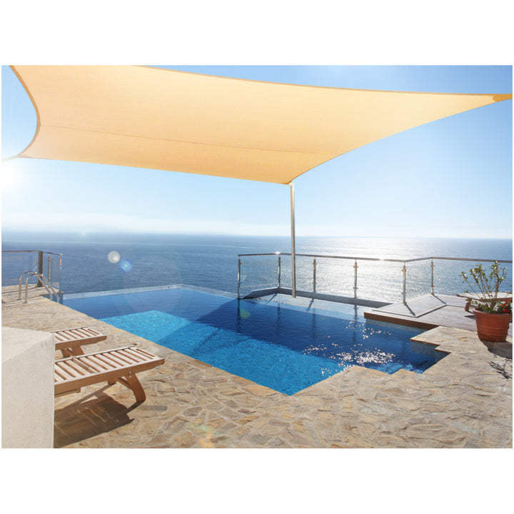 Toldo para jardín, vela de sombra cuadrada UV impermeable 5m GreenBlue GB505