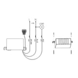 Sensor crepuscular com sonda externa 2300W Maclean Energy MCE34