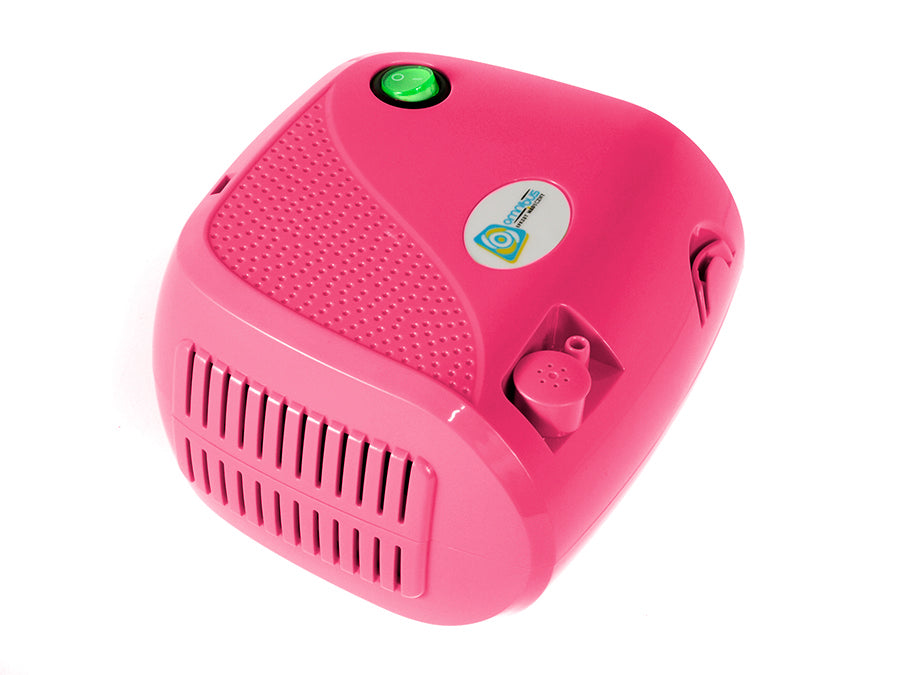 Inalador compressor de pistão rosa Omnibus BR-CN116B