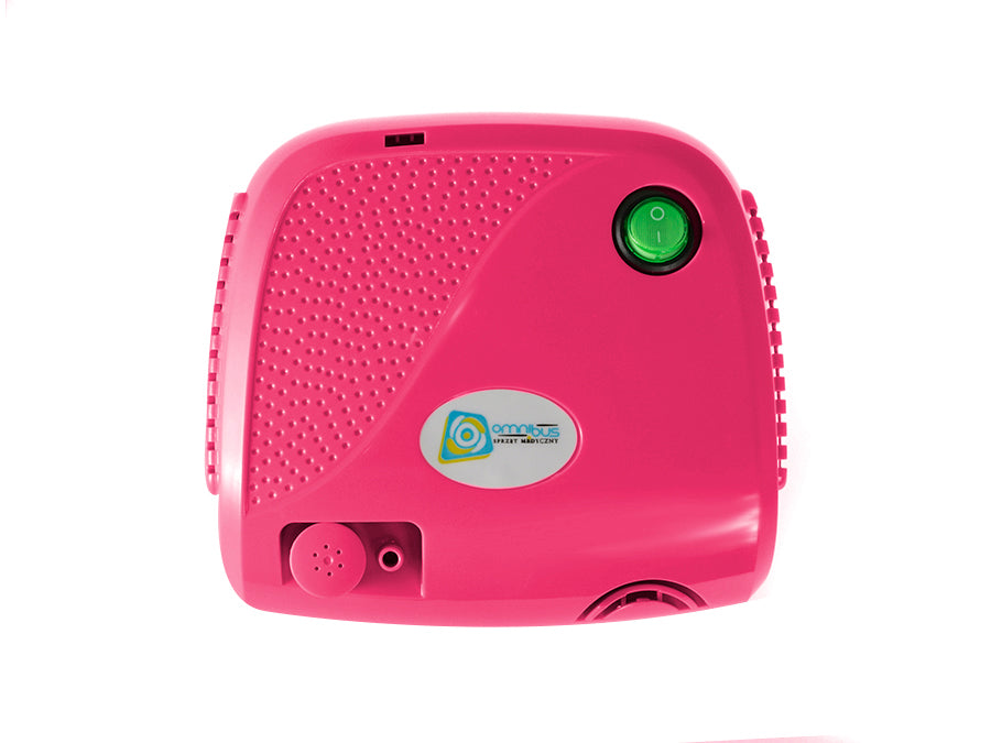 Inhalador con compresor de pistón BR-CN116B Omnibus rosa